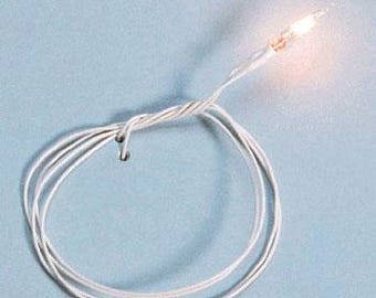 Dollhouse Miniature 12V Flame Tip Bulb (Black Wire) - 1:12 Scale
