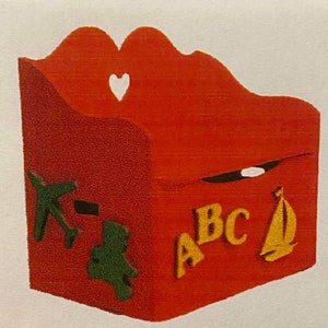 Dollhouse Miniature Toy Box Kit with Embellishments - 1:12 Scale