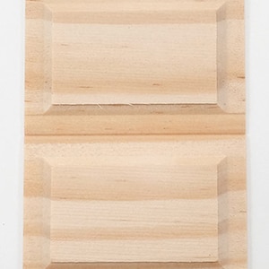 Dollhouse Miniature Wainscot - 2 Panel Design - 1:12 Scale