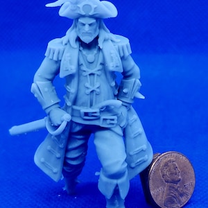 Dollhouse Miniature Pirate with Peg Leg (People) in Half Scale - 1:24 Scale