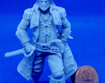 Dollhouse Miniature Pirate with Peg Leg (People) in Half Scale - 1:24 Scale