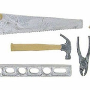 Dollhouse Miniature Set of Carpenter Tools - 1:12 Scale