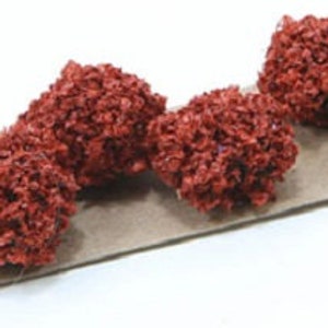 Set di 6 piante autunnali in miniatura per casa delle bambole, color rosso ruggine, in scala 1:12 o 1/24