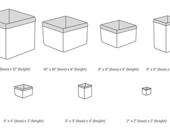 Fabric Baskets PDF Sewing Pattern | 25 Sizes | Fabric Box Pattern, Storage Box Pattern, Box Sewing Pattern, Fabric Box PDF, Easy Box Pattern
