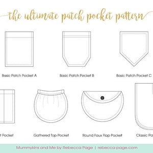 Ultimate Patch Pocket PDF Sewing Patterns | Etsy