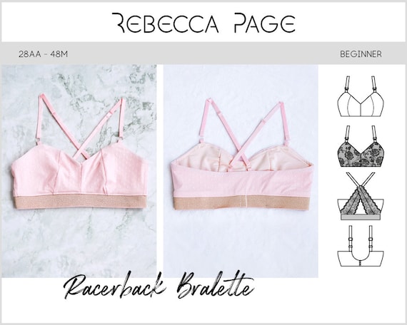 Racerback Bralette PDF Sewing Pattern Bra Pattern, Comfy Bralette,  Racerback Pattern, Lingerie Pattern, Bra PDF, Comfy Bra Pattern, Comfy 