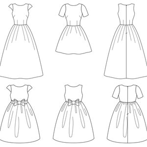 Bundle Classic Dress PDF Sewing Pattern - Dress Pattern, Classic Pattern, Pleat Dress Pattern, Dress Sewing Pattern, Dress PDF, Great Dress