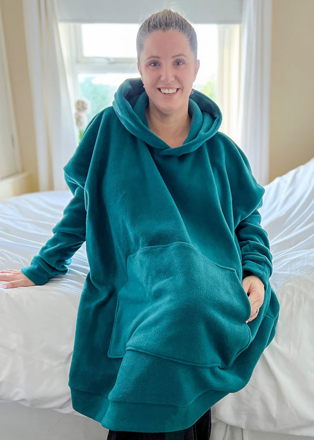 Curvy Hoodie Blanket PDF Sewing Pattern  Hoodie Blanket