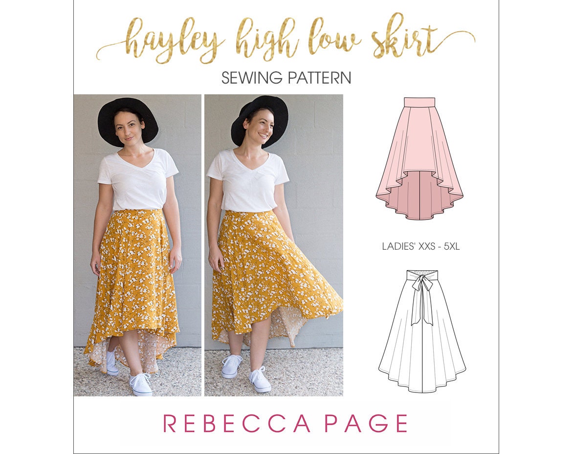 high low skirt pattern pdf
