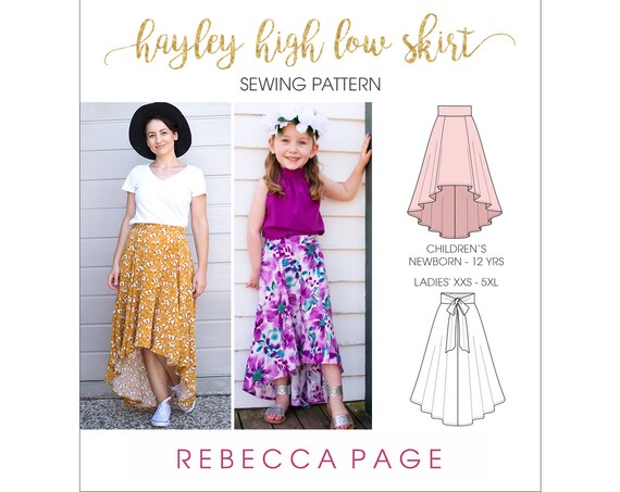 high low skirt pattern pdf