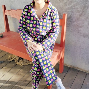 Family PJs PDF Sewing Pattern, Easy Sewing Pattern, Easy Womens Sewing Pattern