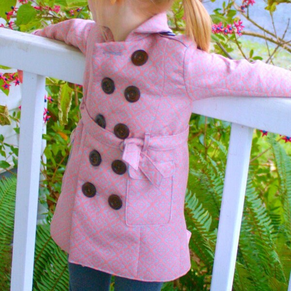Pea Coat Pattern Etsy