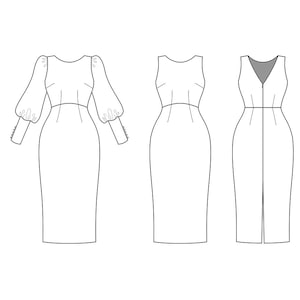Penelope Pencil Dress PDF Sewing Pattern Dress Pattern, Pencil Dress ...