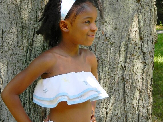Childrens Bandeau Top PDF Sewing Pattern Bandeau Pattern Bandeau Top Pattern Ruffle Top Pattern Top Sewing Pattern Bandeau PDF Etsy
