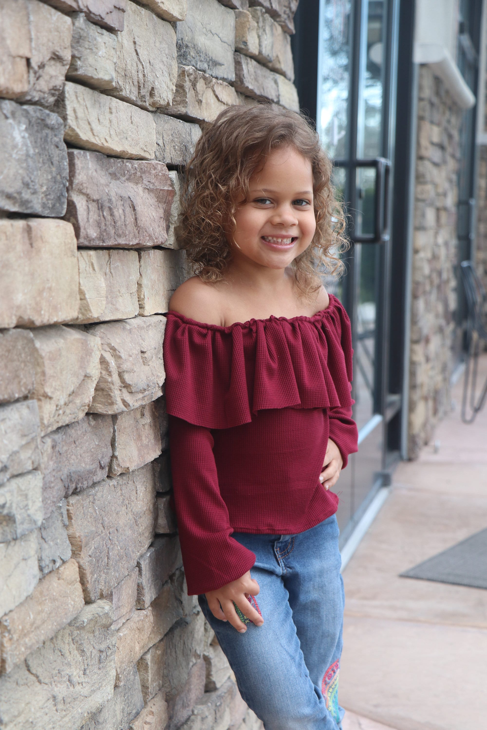 Off the shoulder tops for toddlers hotsell