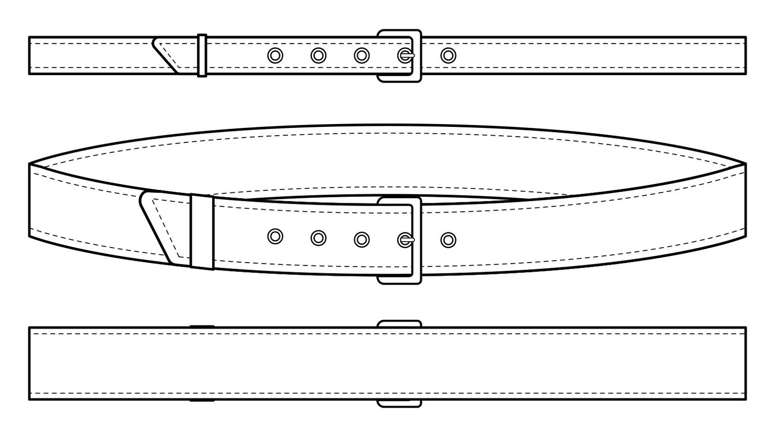 Classic Belt PDF Sewing Pattern Belt Pattern Classic Belt Etsy