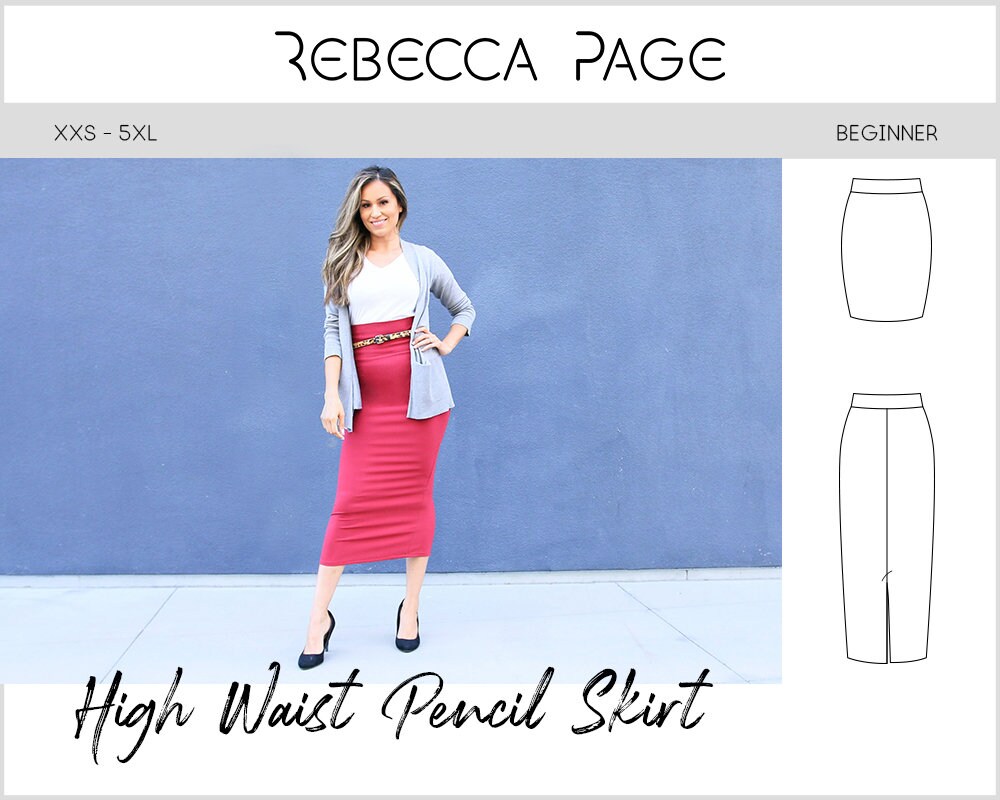 43+ Designs High Waisted Pencil Skirt Pattern - TommyJustice