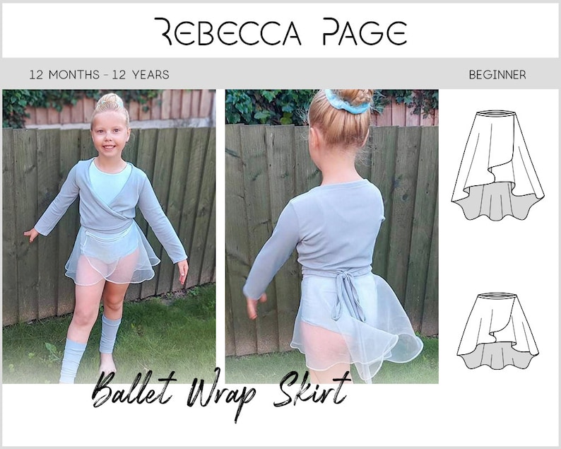 Ballet Wrap Skirt PDF Sewing Pattern Dancewear Pattern Etsy