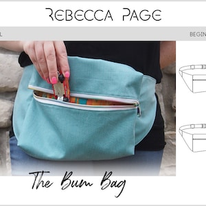 Bum Bag PDF Sewing Pattern - Fanny Pack, Bum Bag Pattern, Pocket Bag Pattern, Bag Sewing Pattern, Pouch PDF, Quick Bag Pattern, Quick Sewing
