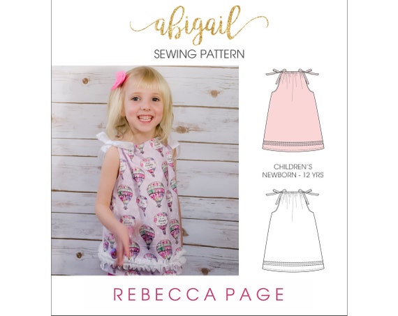 Abigail A Pillowcase Top PDF Sewing Pattern Newborn to 12 | Etsy