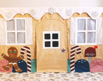 Gingerbread House Table Tent PDF Sewing Pattern - Christmas Pattern, Table Tent Pattern, Holiday Pattern, Gingerbread House, Christmas PDF