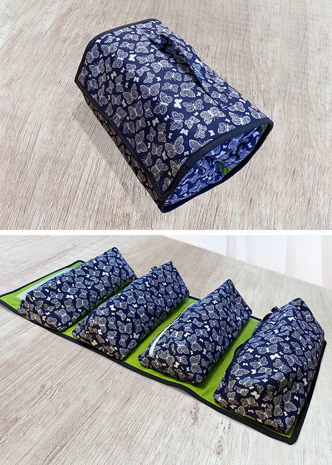 Roll up Hanging Organizer PDF Sewing Pattern Hanging Organizer, Roll up