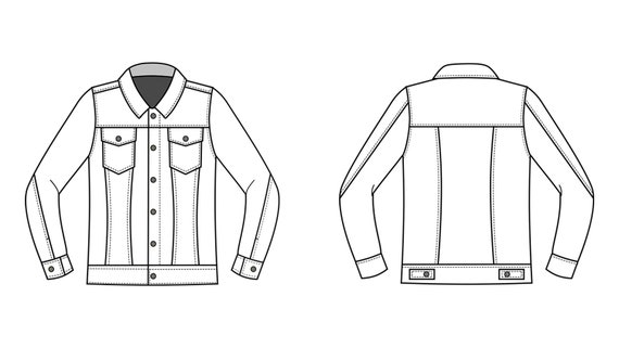 Kingston Mens Jacket PDF Sewing Pattern Jacket Pattern | Etsy