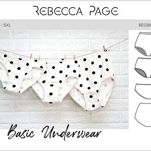 Basic Underwear PDF Sewing Pattern - Underwear Pattern, Basics Pattern, Undies Pattern, Undie Sewing Pattern, Underwear PDF, Quick Pattern