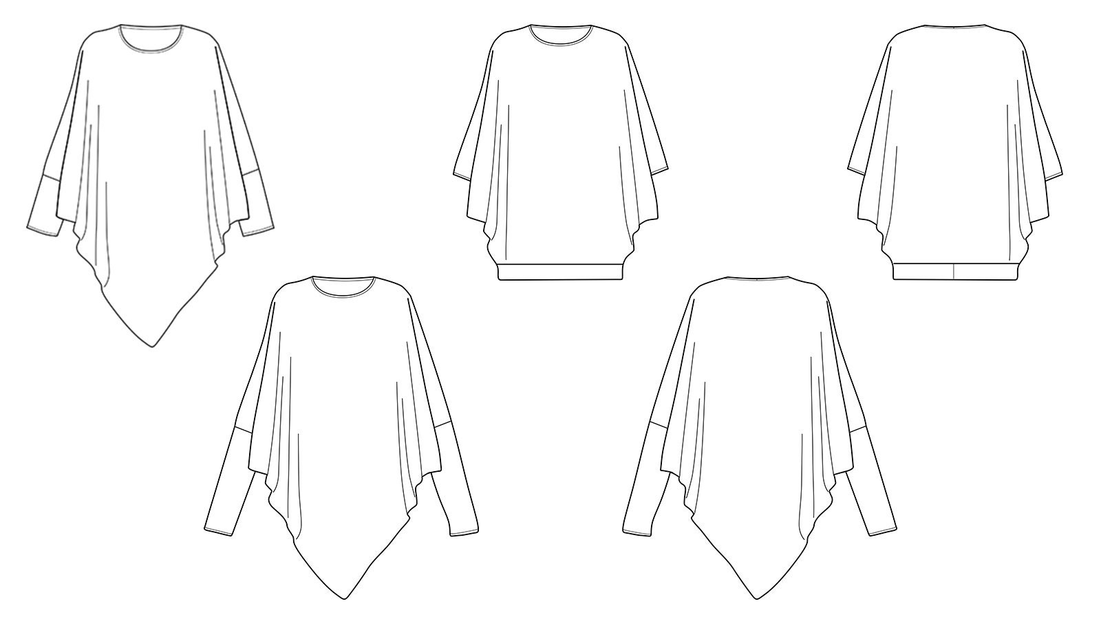 Dreamy Drape PDF Sewing Pattern Blouse Pattern Drape Top - Etsy