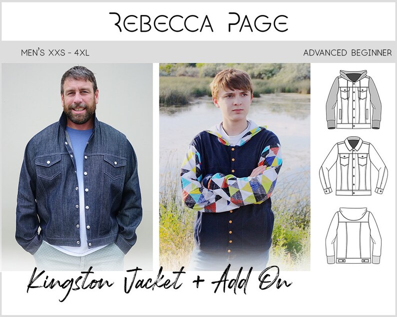 BUNDLE Mens Kingston PDF Sewing Pattern Jacket Pattern Etsy UK