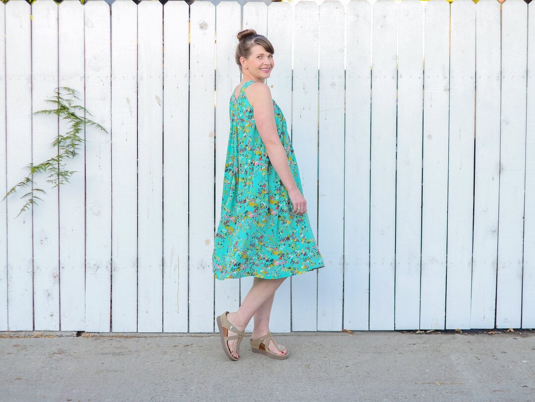 Yoke Dress PDF Sewing Pattern Yoke Dress Pattern, Flowy Dress Pattern ...