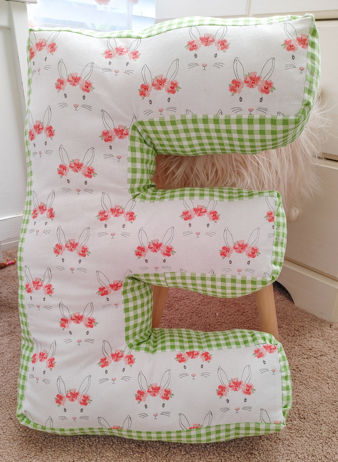 Alphabet Pillows PDF Sewing Pattern Pillow Pattern Letter Etsy