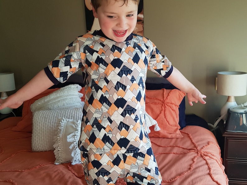 Childrens Jersey Pjs PDF Sewing Pattern Pjs Pattern, Jersey Pjs Pattern, Comfy Pjs Pattern, Pjs Sewing Pattern, Pjs PDF, Easy Pajamas