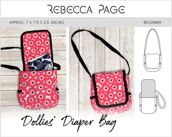 Dollies Diaper Bag PDF Sewing Pattern Toy Pattern Diaper Bag Pattern Playtime Bag Pattern Bag Sewing Pattern Toy PDF Quick Bag