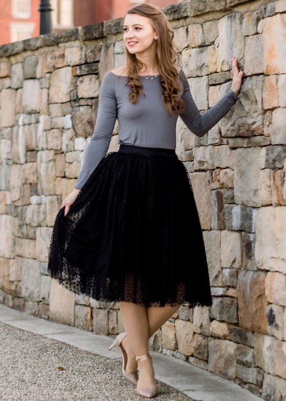 Long tulle cheap skirt pattern