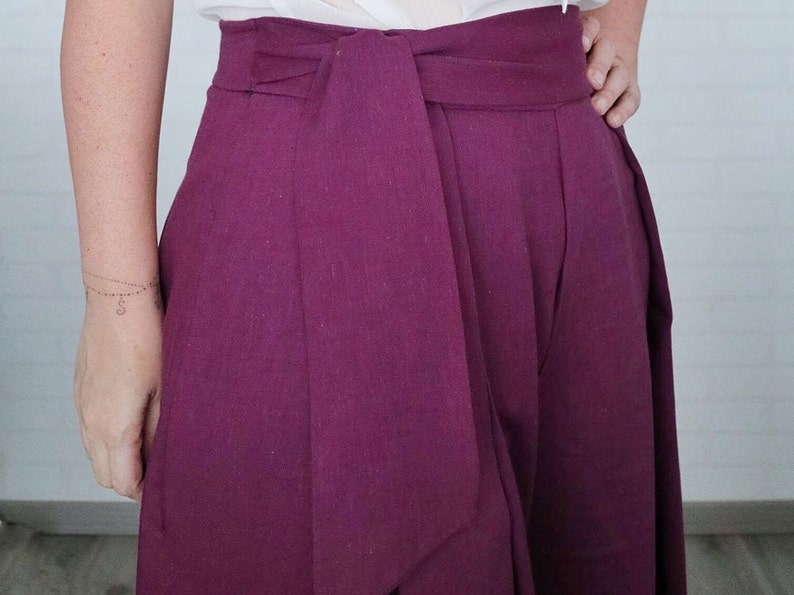 Posy Pleated Pants PDF Sewing Pattern Bottoms Pattern Pleat Etsy