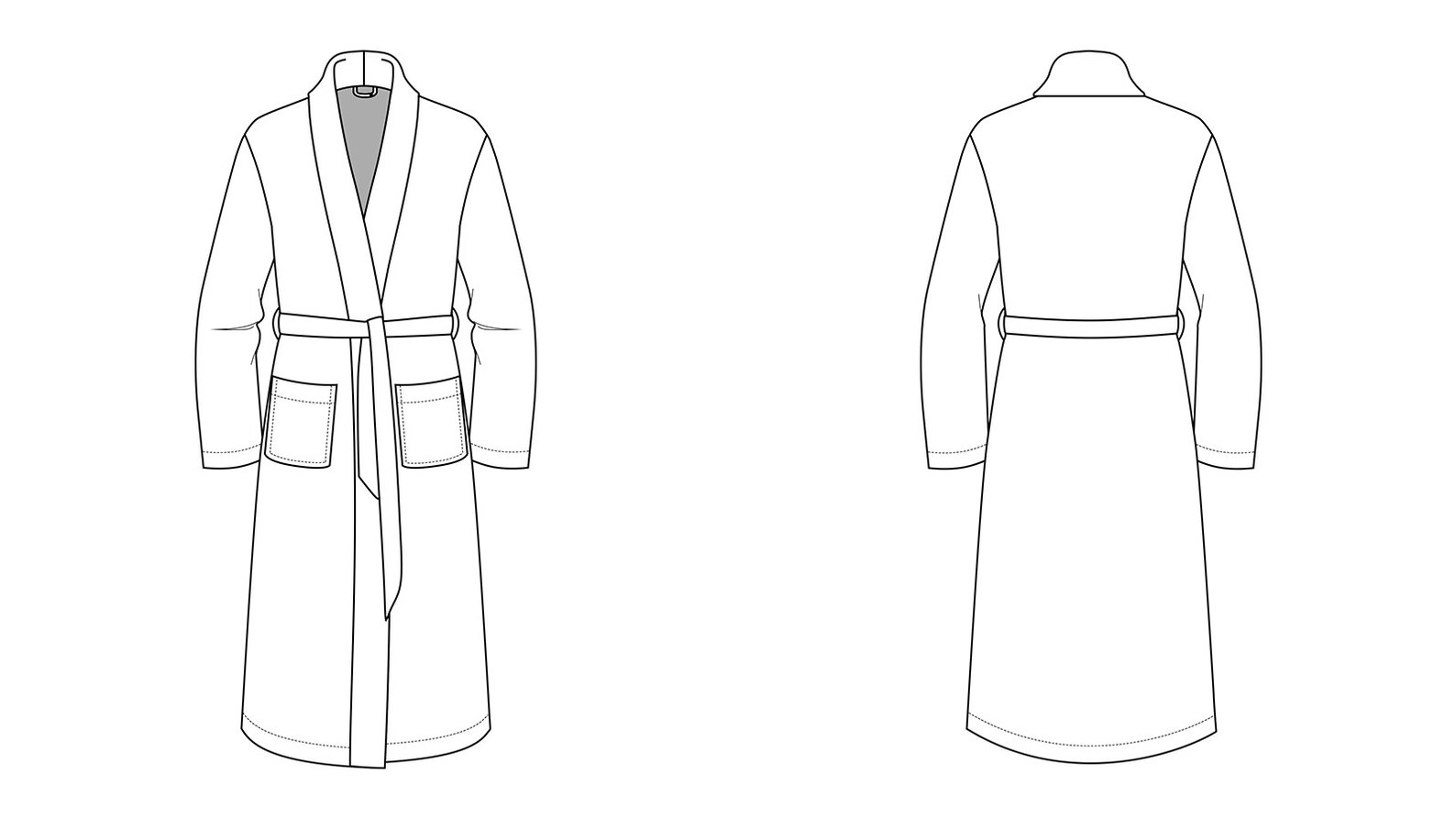 Relaxation Robe PDF Sewing Pattern Bathrobe Pattern Comfy Etsy