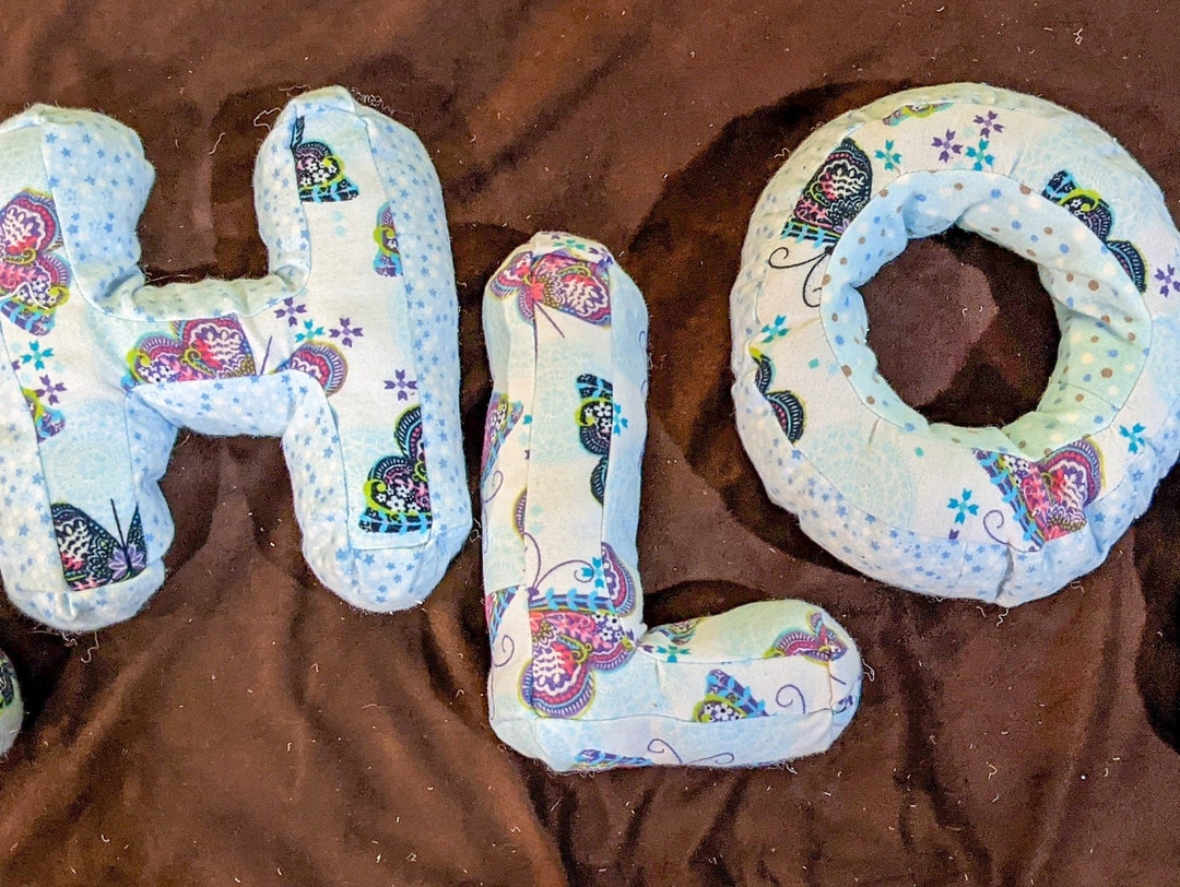 Alphabet Pillows PDF Sewing Pattern Pillow Pattern, Letter Pillow