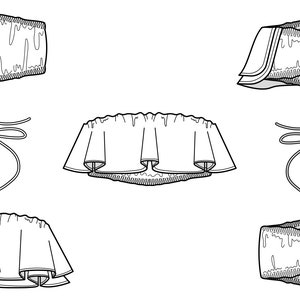 Bandeau Top PDF Sewing Pattern Bandeau Pattern, Bandeau Top Pattern, Ruffle Top Pattern, Top ...