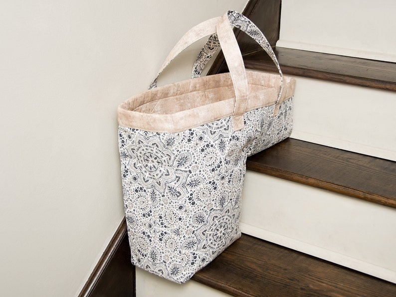 Fabric Stair Basket PDF Sewing Pattern Basket Pattern Etsy