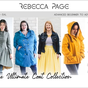 BUNDLE – The Ultimate Coat Collection PDF Sewing Pattern - Coat Pattern, Winter Coat Pattern, Tailored Pattern, Coat Sewing Pattern, Coat