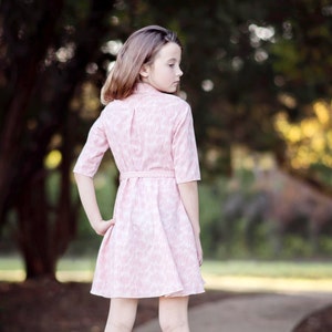 Children’s Sofia Shirt Dress PDF Sewing Pattern, Classic Pattern, Pretty Childs Sewing Pattern