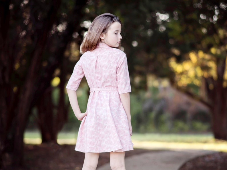 Children’s Sofia Shirt Dress PDF Sewing Pattern, Classic Pattern, Pretty Childs Sewing Pattern