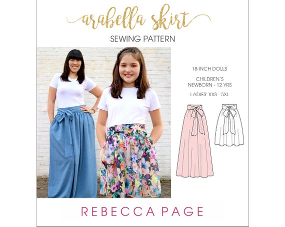 BUNDLE the Arabella Mommy and Me Maxi Skirt PDF Pattern | Etsy