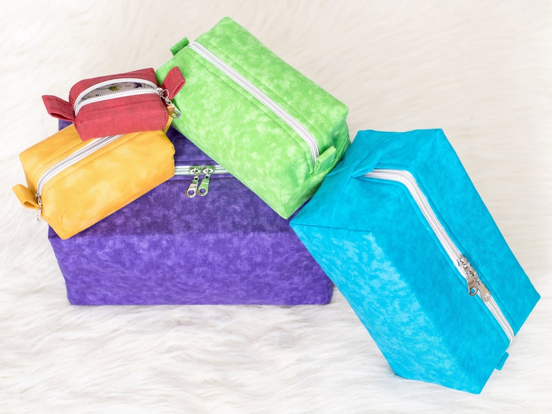 PDF Pouch Pattern, Boxy Pouch Bag Pattern Zipper Pouch Set PDF Sewing Patterns, Boxy Pouch Pattern, Storage Bag Pattern, Bag Sewing Pattern