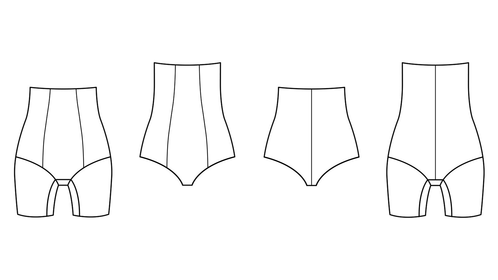 Shapewear PDF Sewing Pattern Shapewear Pattern Shorts Etsy UK