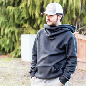 XXS-4XL PDF Sewing Pattern, comfortable hoodie sewing project, Beginner Mens Project