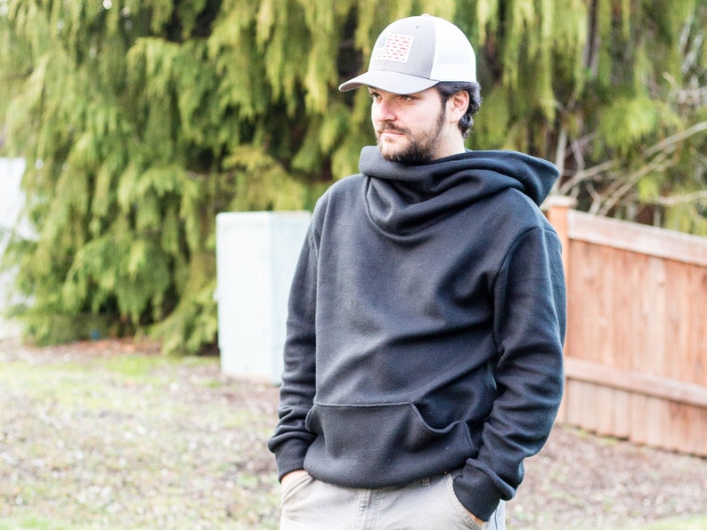 XXS-4XL PDF Sewing Pattern, comfortable hoodie sewing project, Beginner Mens Project