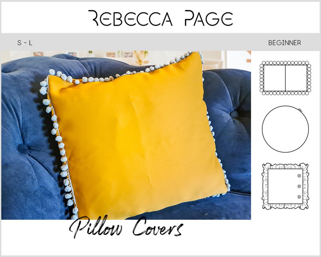 Pillow Covers PDF Sewing Pattern Home Decor Pattern, Pillow Cover