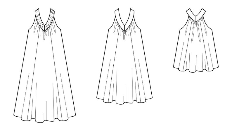 Yoke PDF, Easy Sewing Pattern, Dress Pattern